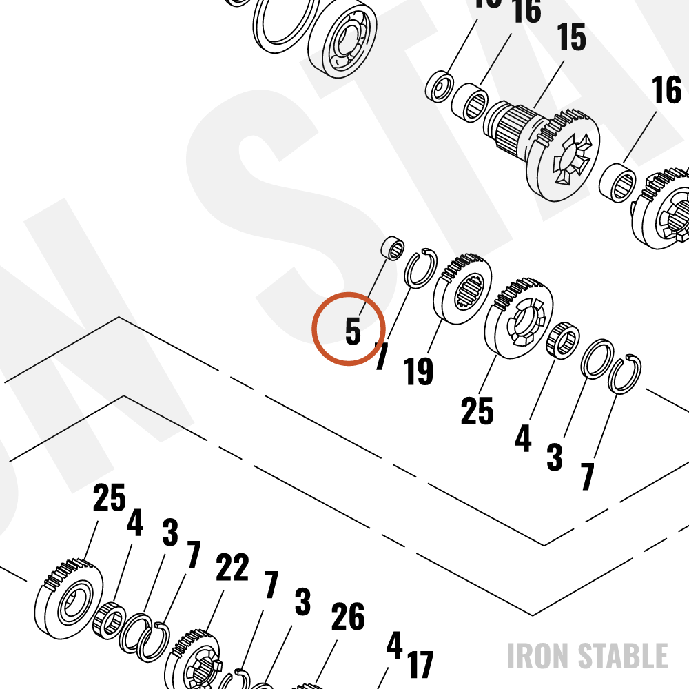 Harley-Davidson Bearing, Closed End