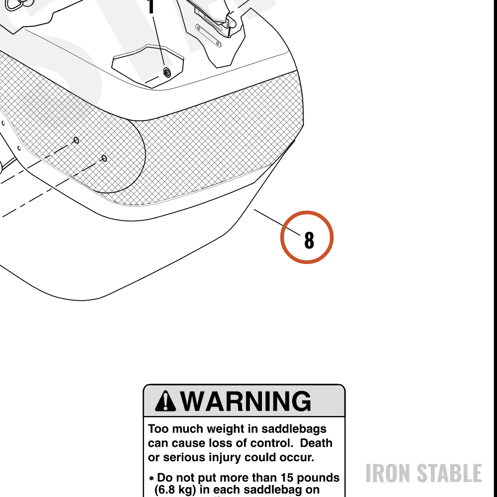 Harley-Davidson Saddlebag Assembly, Lh