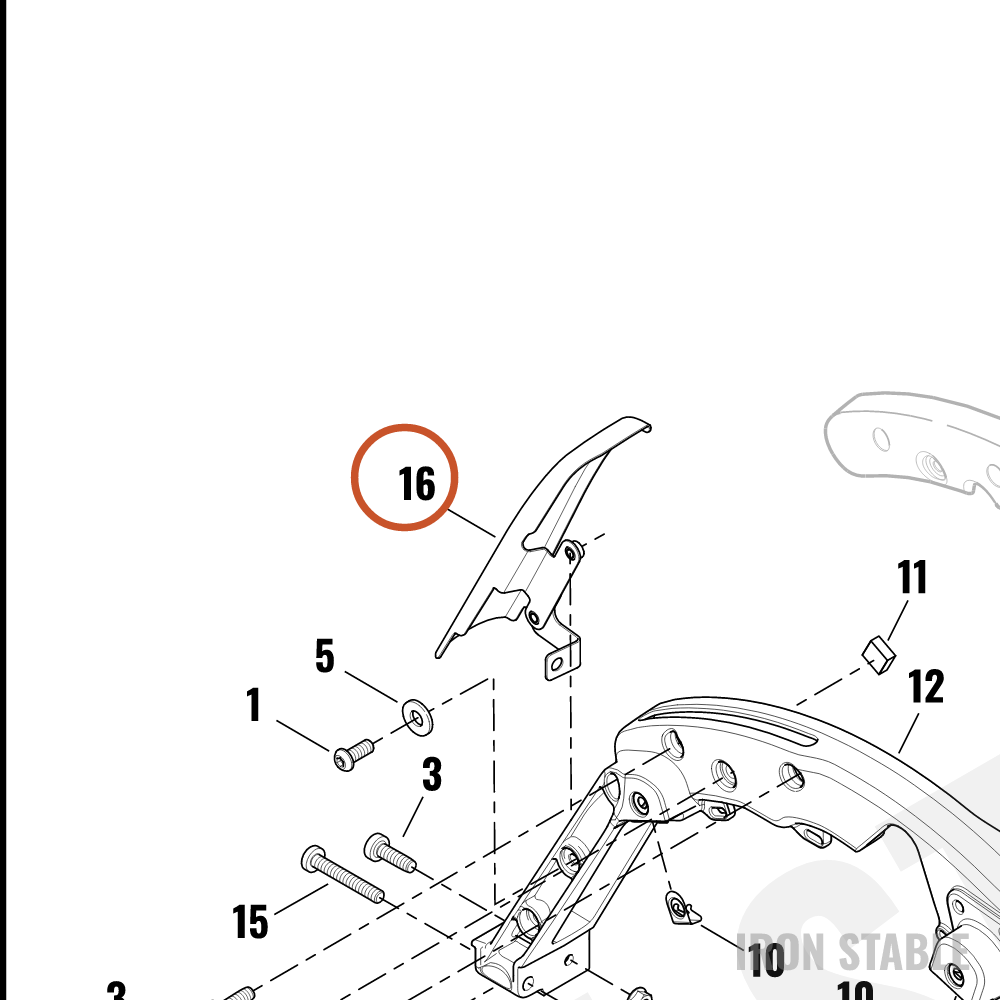 Harley-Davidson Filler Strip, S-Bag, X