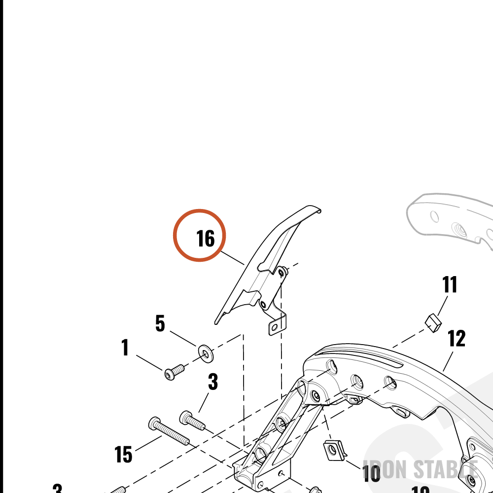 Harley-Davidson Filler Strip, S/B, Lh, Aub Snglo