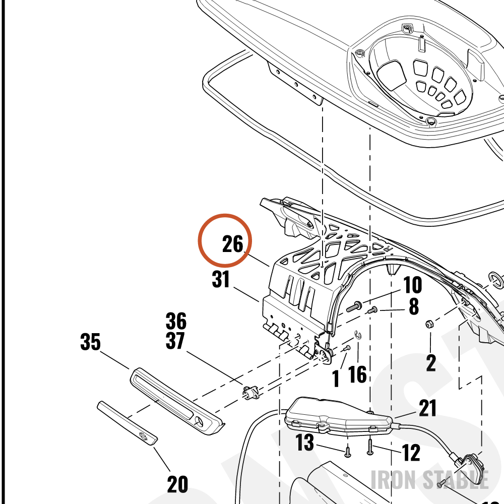Harley-Davidson Latch, S-Bag, Rh Assembly