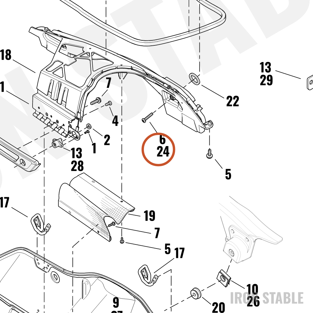Harley-Davidson Wear Strip, Rh-Saddlebag Extension