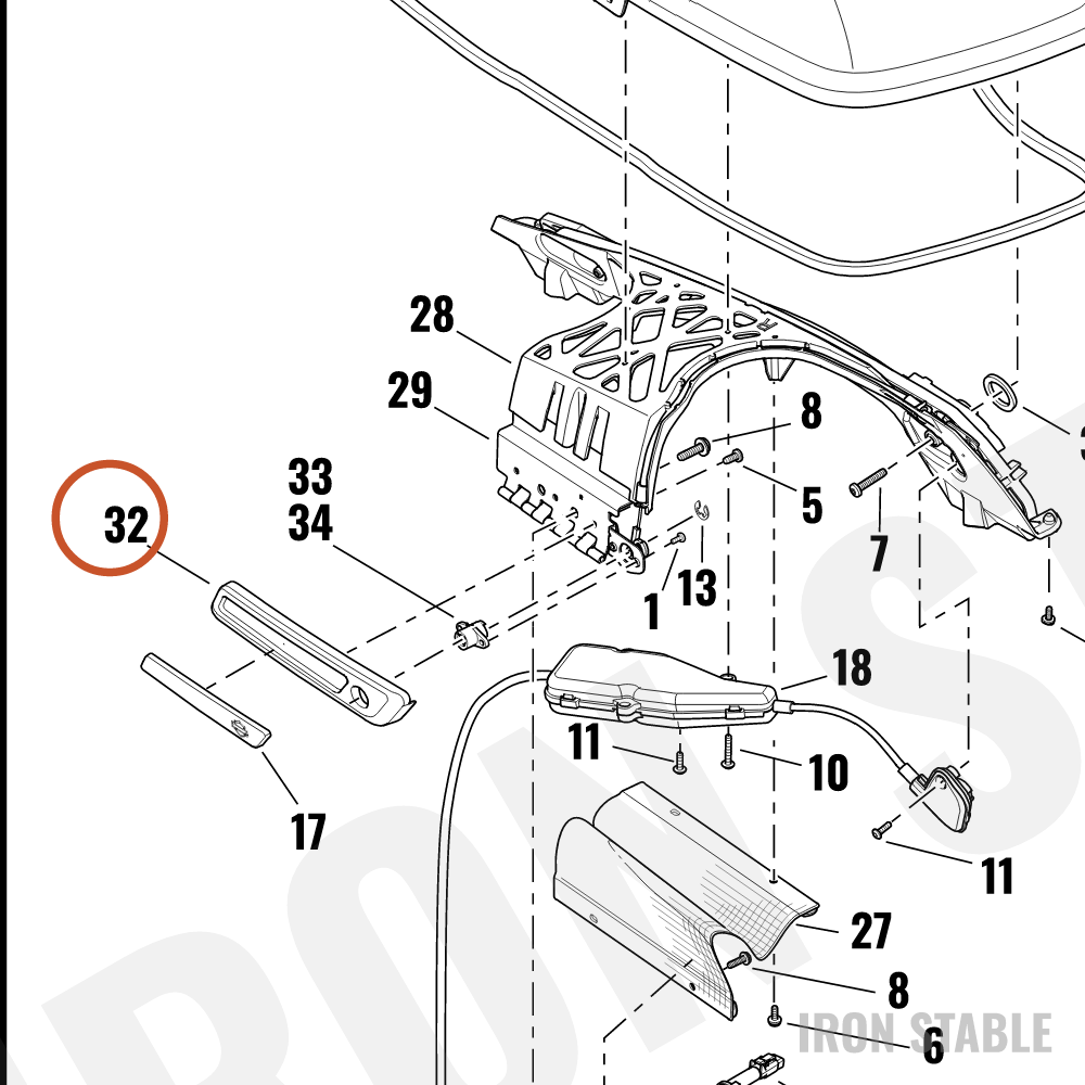 Harley-Davidson Latch, S-Bag, Faceplate, Rh, Sld