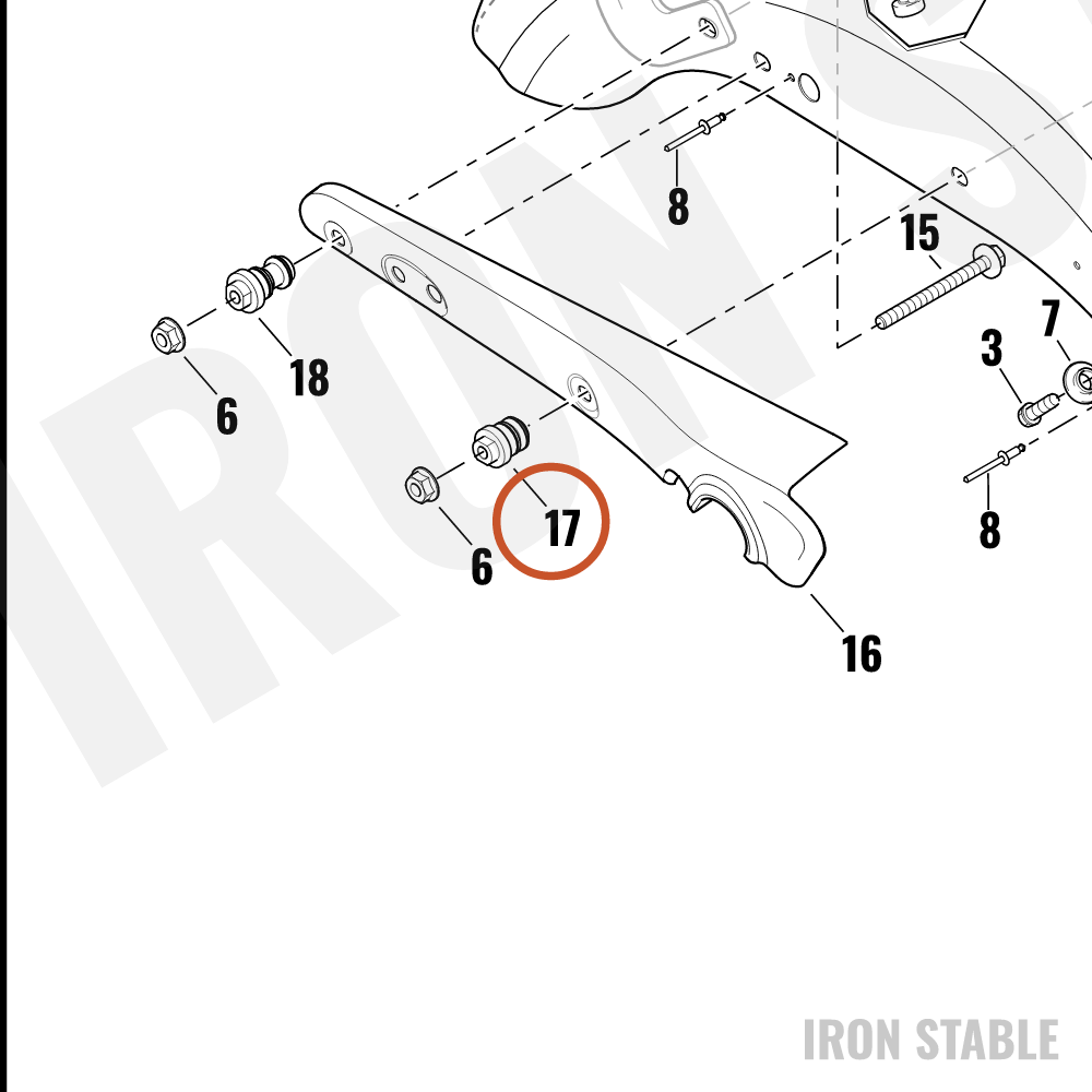 Harley-Davidson Support, Saddlebag, Mounting, Front