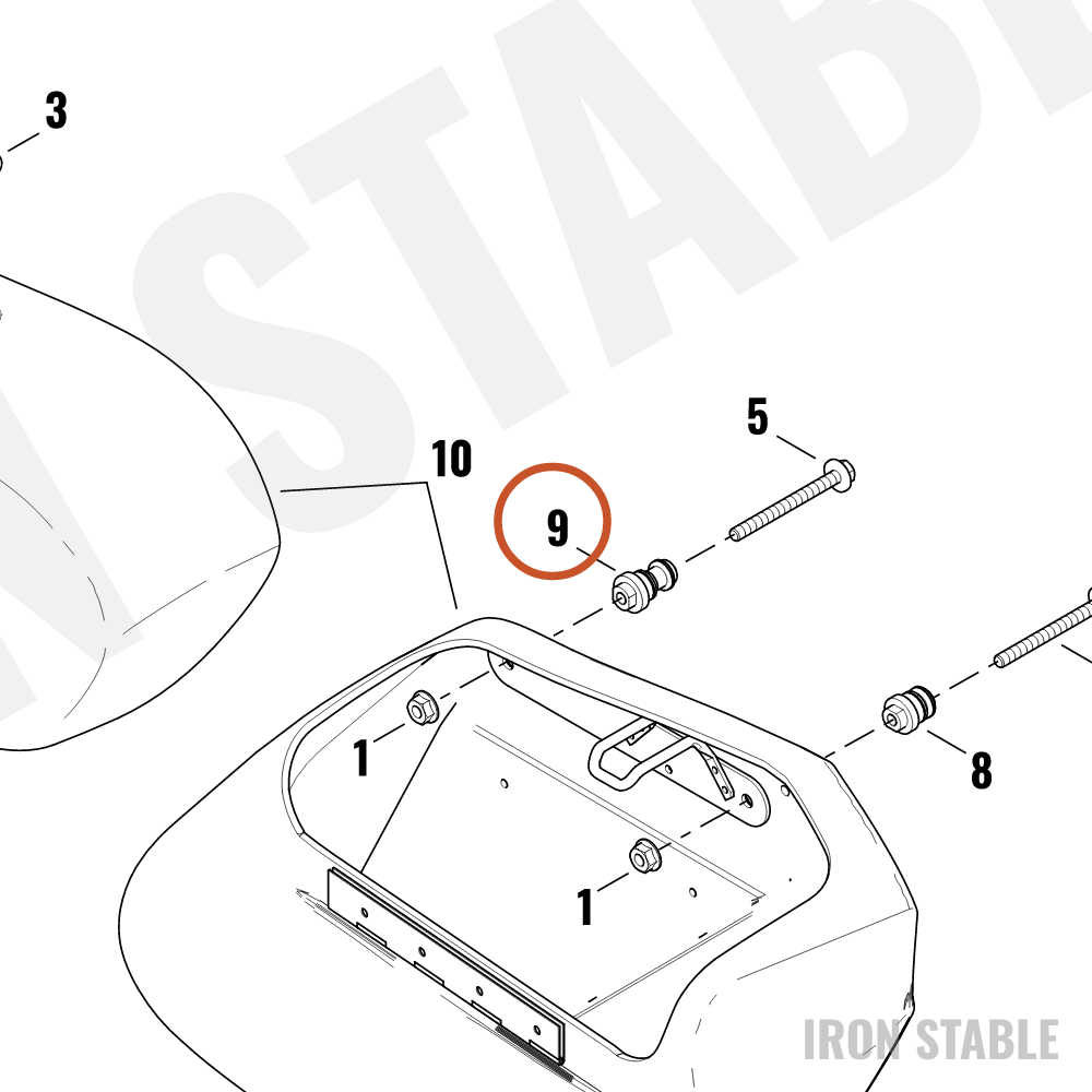 Harley-Davidson Support, Saddlebag, Mounting, Rr
