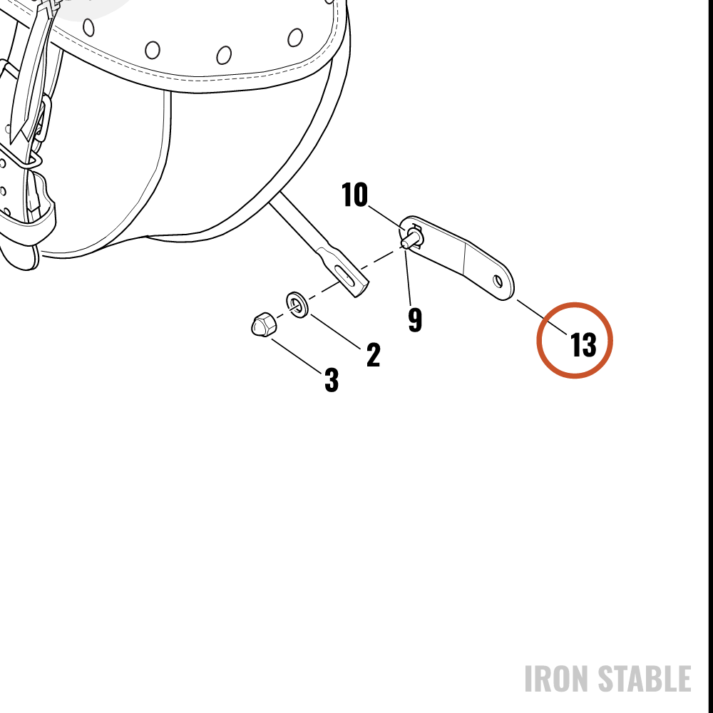 Harley-Davidson Support, Front/Lower, Saddlebag