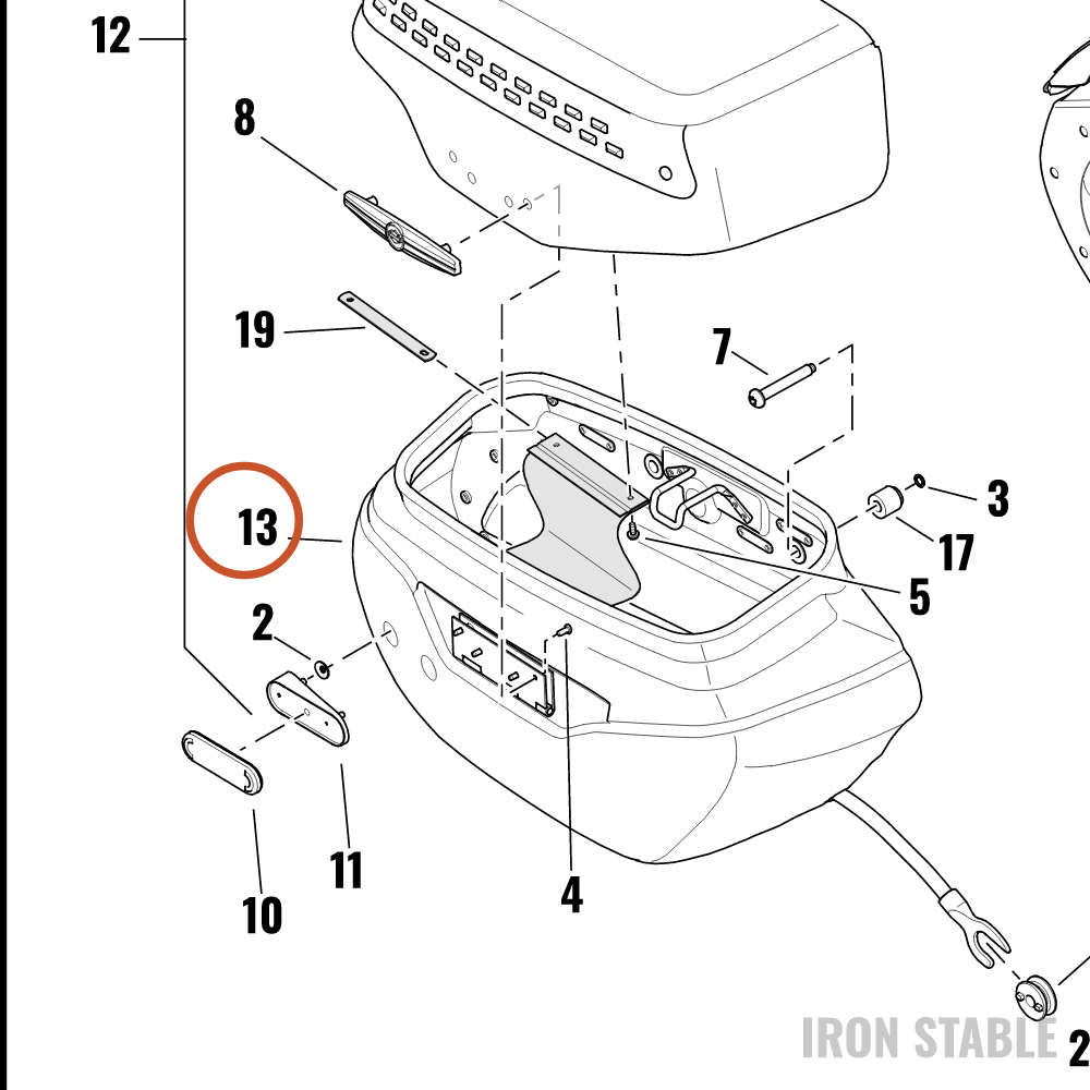 Harley-Davidson S-Bag Btm, Rh