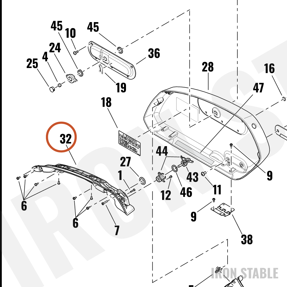 Harley-Davidson Latch, S-Bag, Assembly, Rh