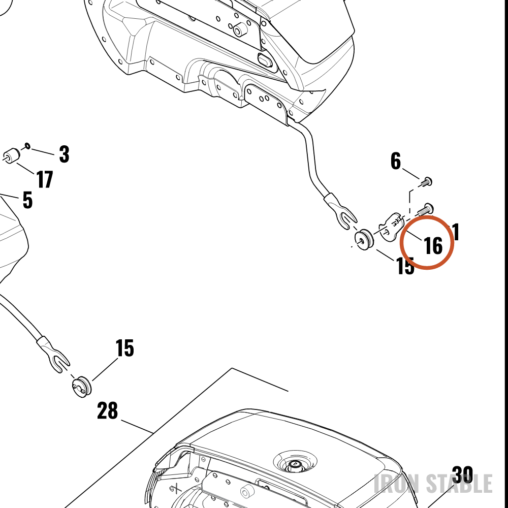 Harley-Davidson Pl/Bracket, S-Bag Mounting, Docking