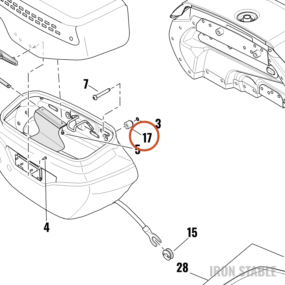 Harley-Davidson Pl/Bracket, S-Bag Mounting, Spcr