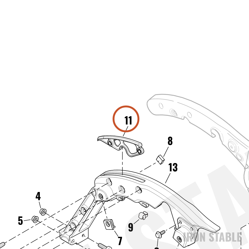 Harley-Davidson Support, S-Bag, Insert Assembly, Sld