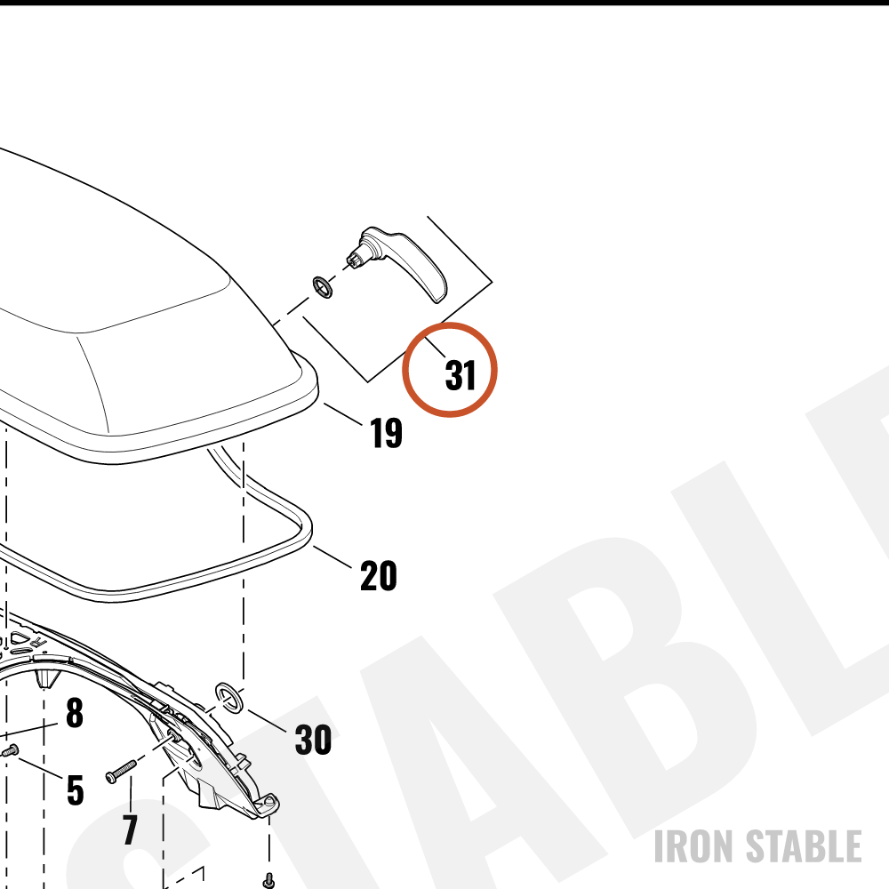 Harley-Davidson Kit, S-Bag, Hdl, Rh, Blk