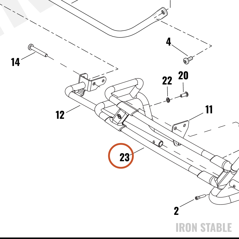Harley-Davidson Guard, S-Bag, Rail, Lh, Assembly