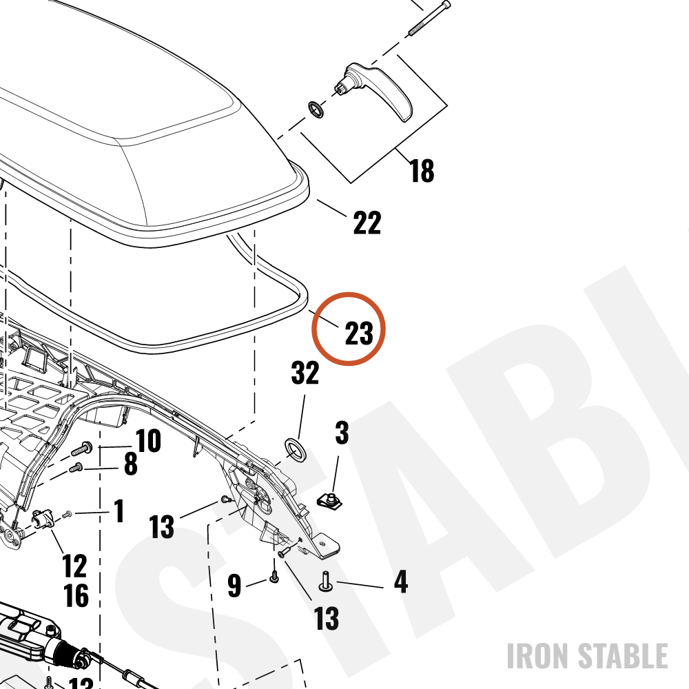 Harley-Davidson S-Bag, Gasket, Cover