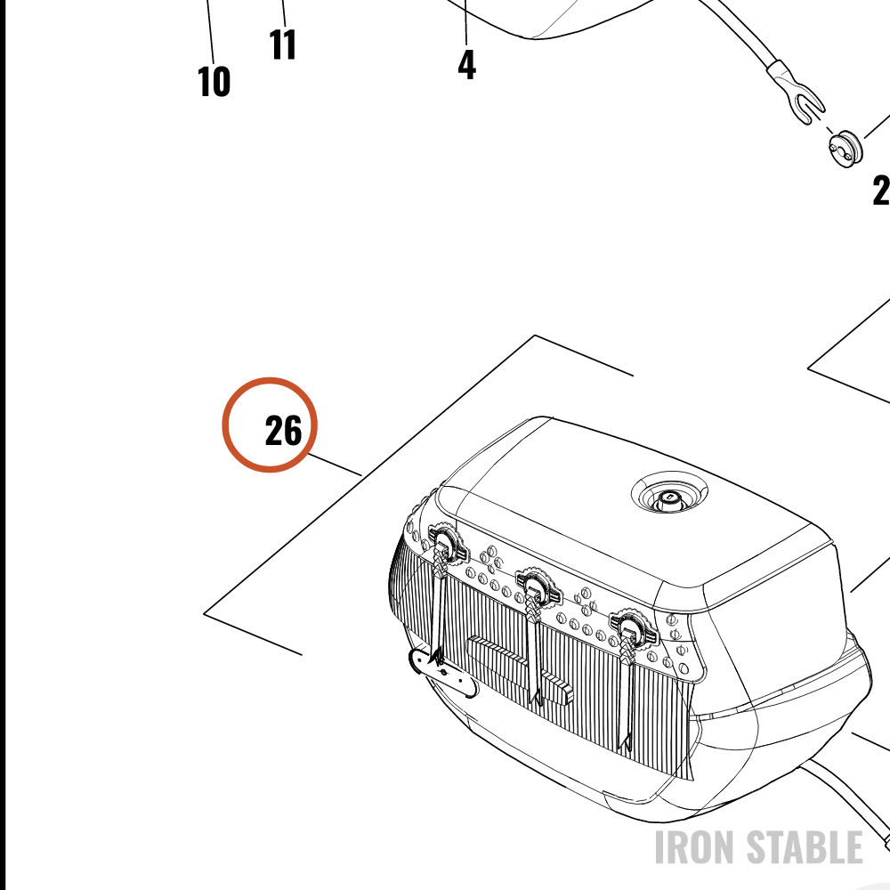 Harley-Davidson S-Bag, Assembly, Rh