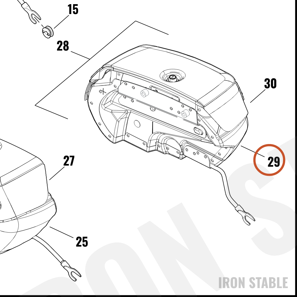 Harley-Davidson S-Bag Btm, Lh