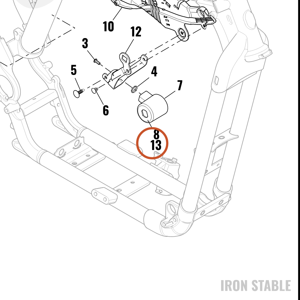 Harley-Davidson Face Nut, Ign Sw Lock