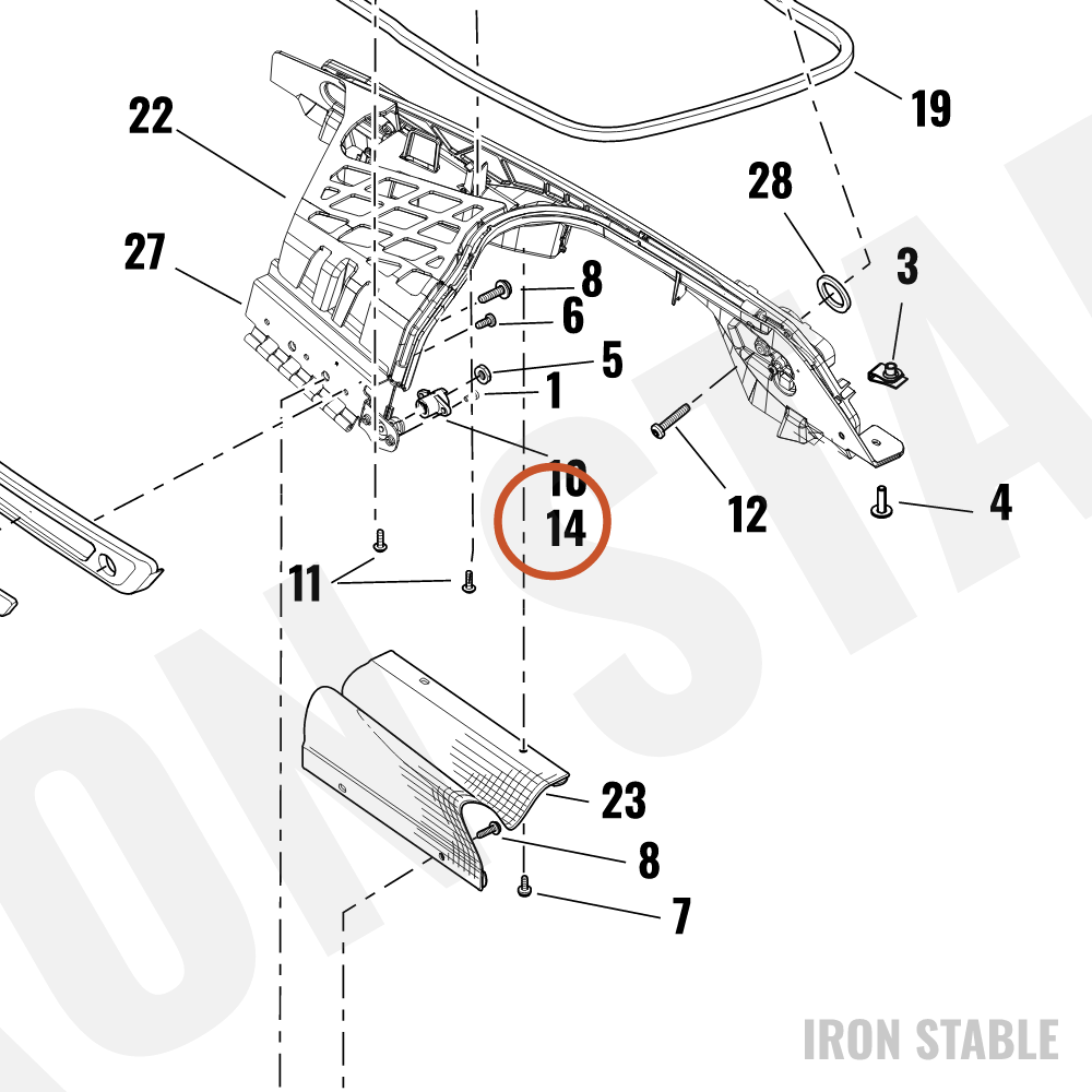 Harley-Davidson Lockset, W/Key Fob Assembly, 315mhz,