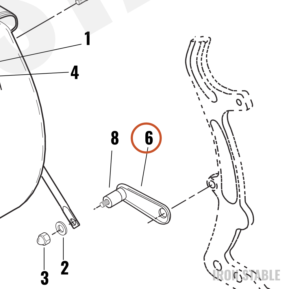 Harley-Davidson Support Assembly, Lower/Front, Saddlebag