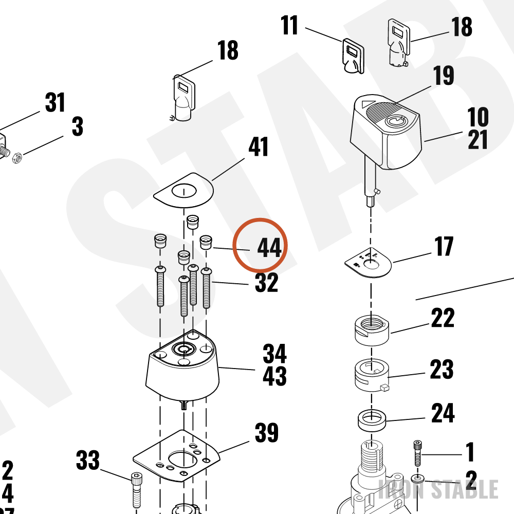 Harley-Davidson Plug Lock Housing