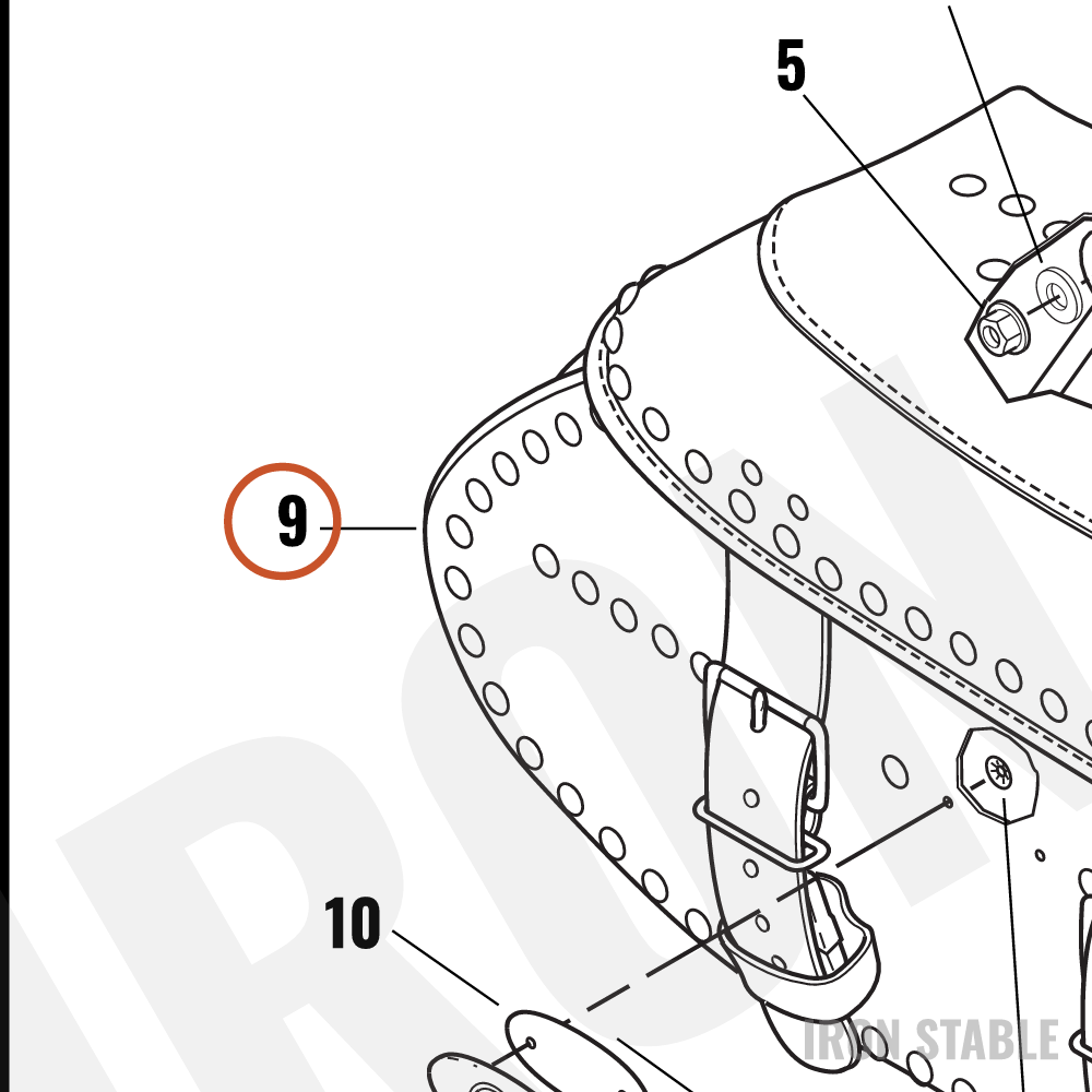 Harley-Davidson Saddlebag Assembly, Lh
