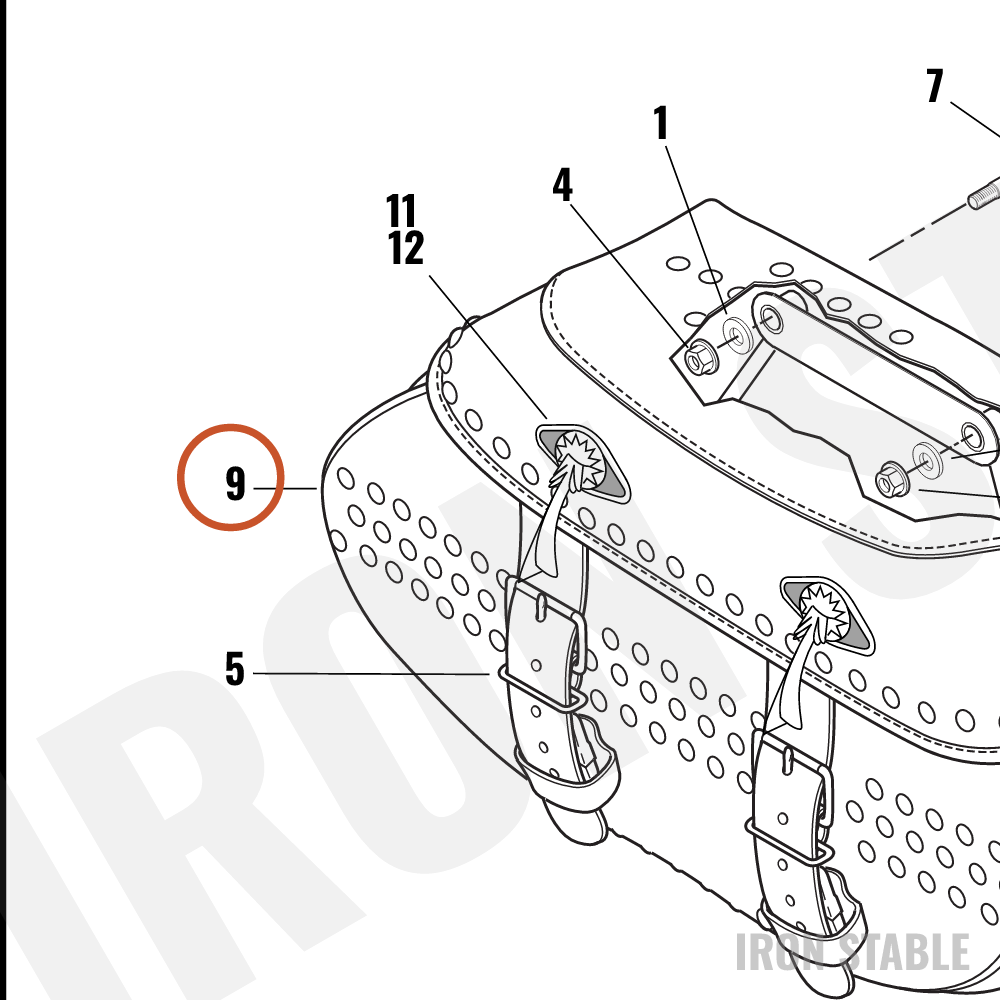 Harley-Davidson Saddlebag Assembly, Lh