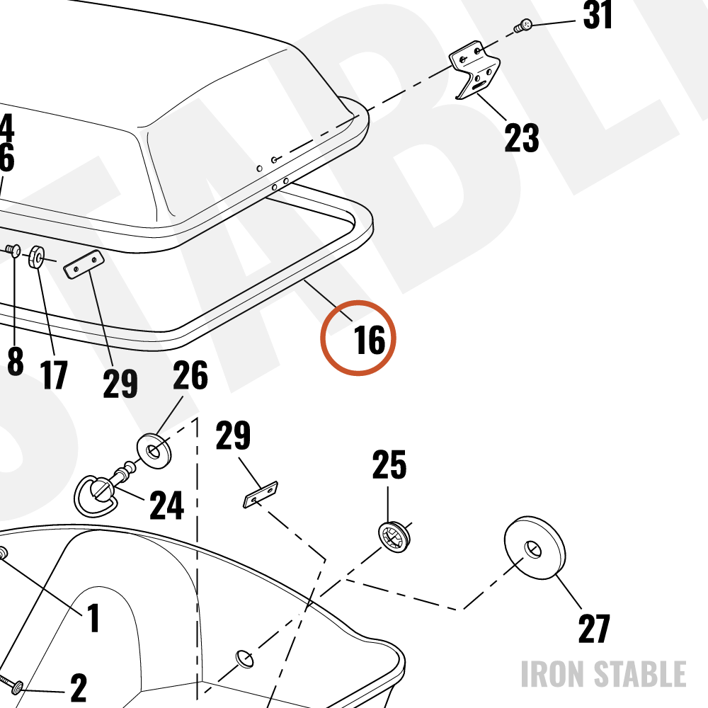 Harley-Davidson Gasket, Cover, Saddlebag