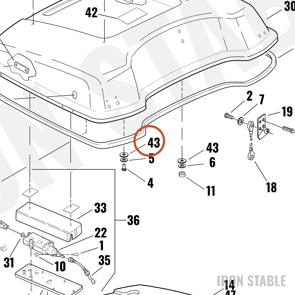 Harley-Davidson Mounting Pad & Washer Set