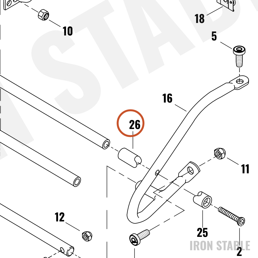 Harley-Davidson Mount, Guard Rail, Rear