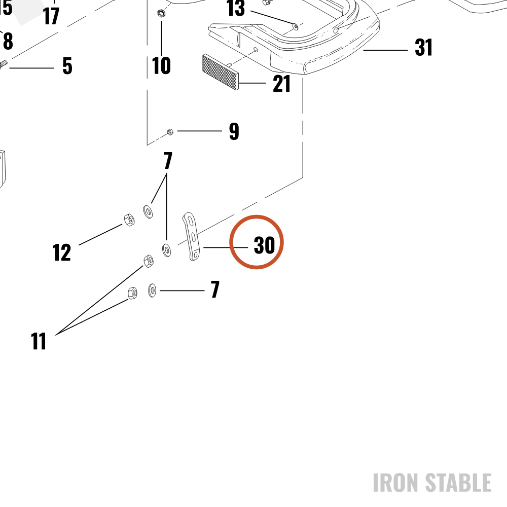 Harley-Davidson Bumper Bracket