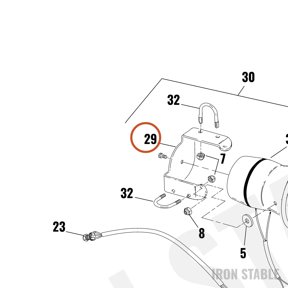Harley-Davidson Bracket, Mounting, Speaker