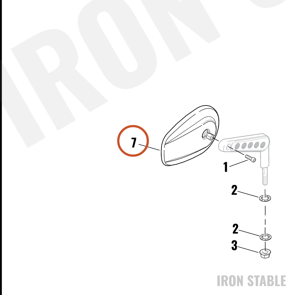 Harley-Davidson Mirror Assembly, Rh