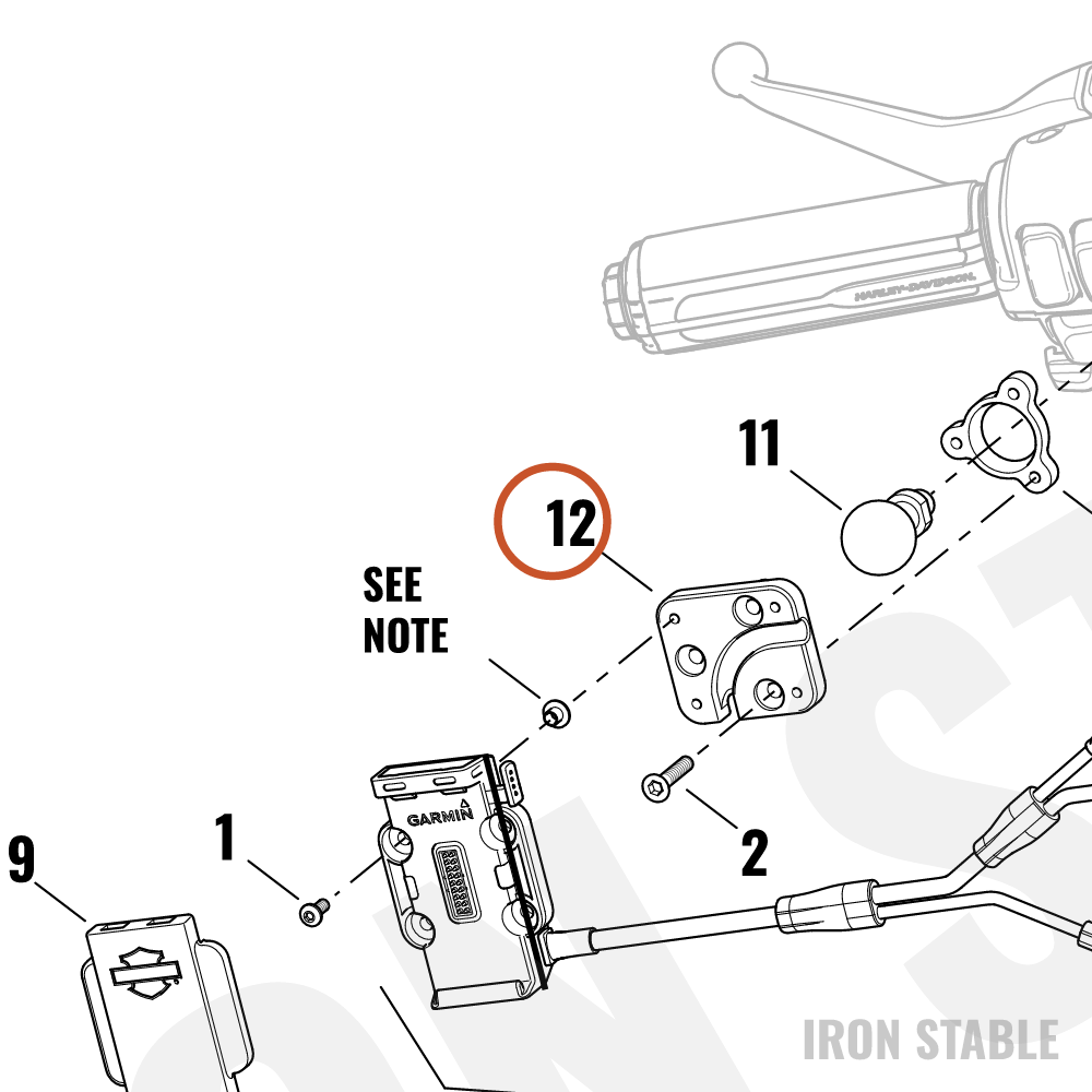 Harley-Davidson Mounting Plate, Gps Unit(Zumo 660)
