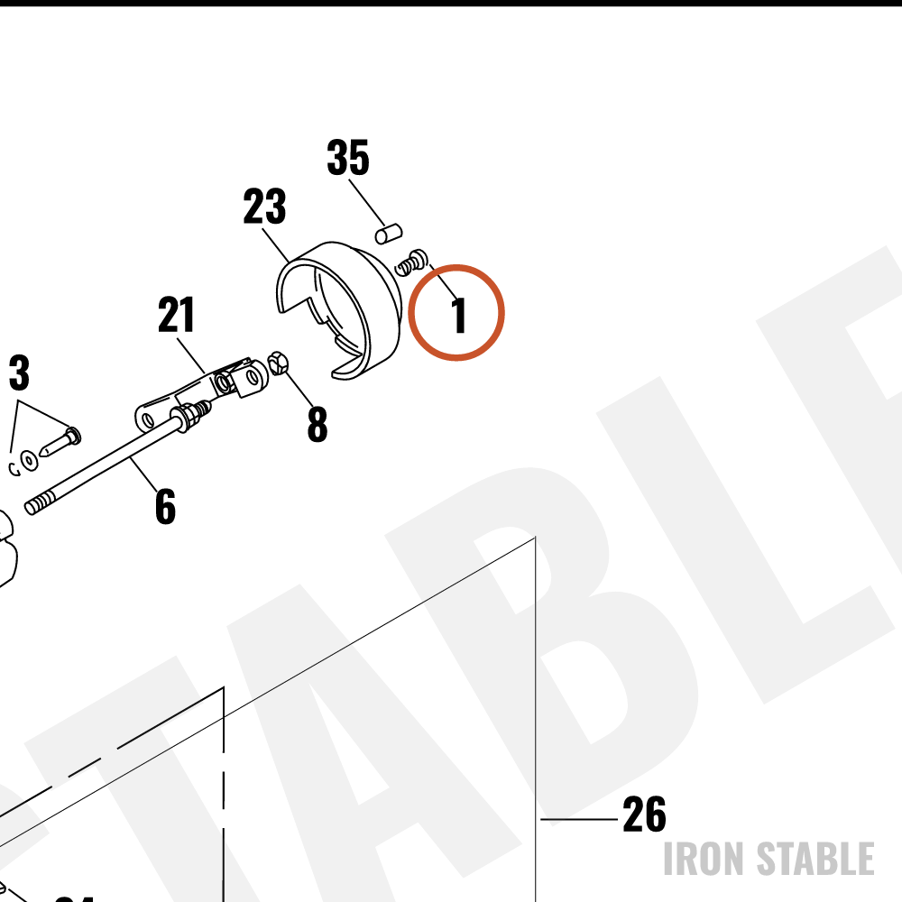 Harley-Davidson Screw, Hxsoc Button