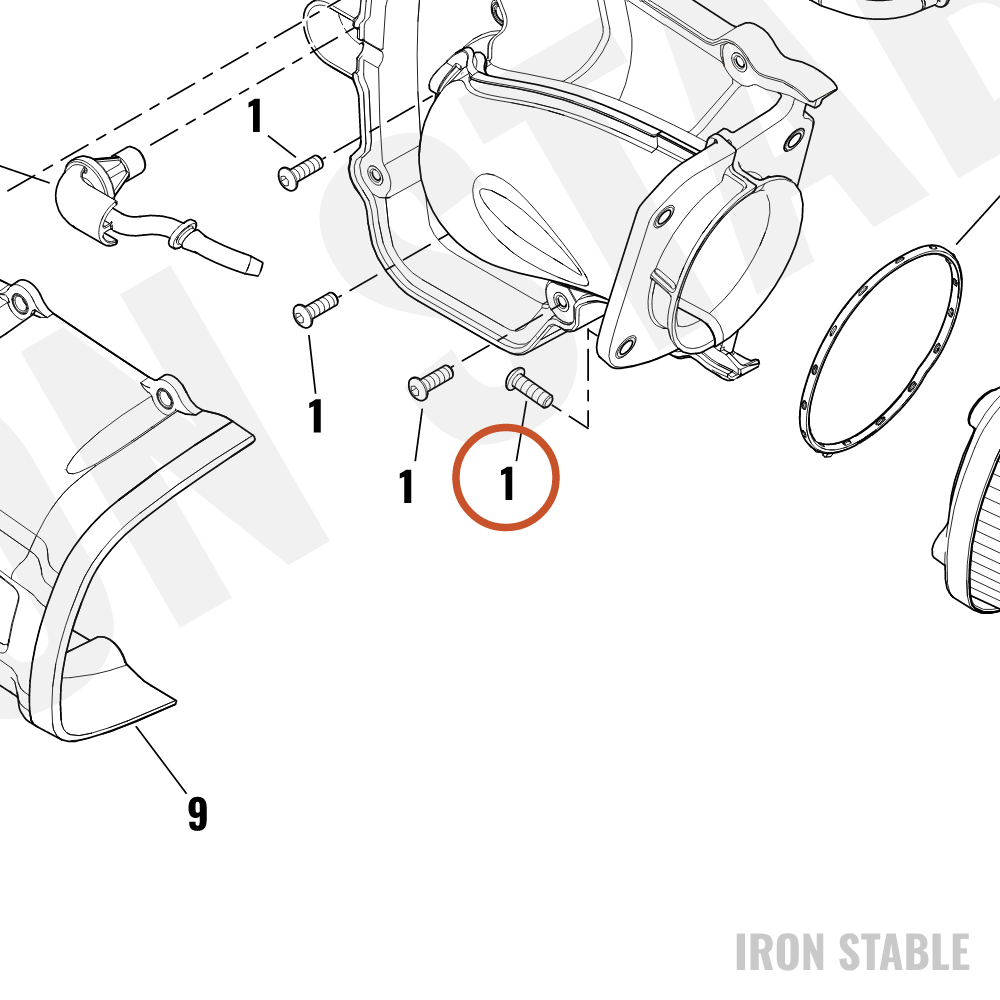 Harley-Davidson Screw, 1/4-20 Unrc X .75, T27