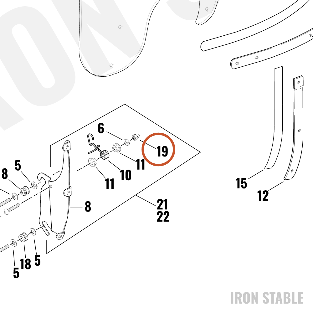 Harley-Davidson Acorn Nut 1/4-20