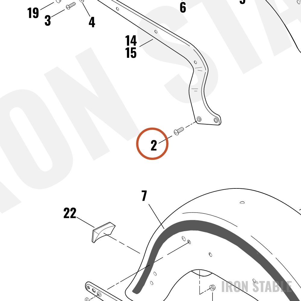 Harley-Davidson Screw Button Hd Torx T45 Chrom