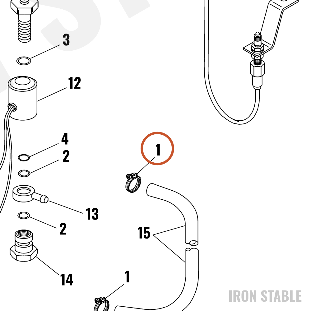 Harley-Davidson Clamp, Worm Drv #4