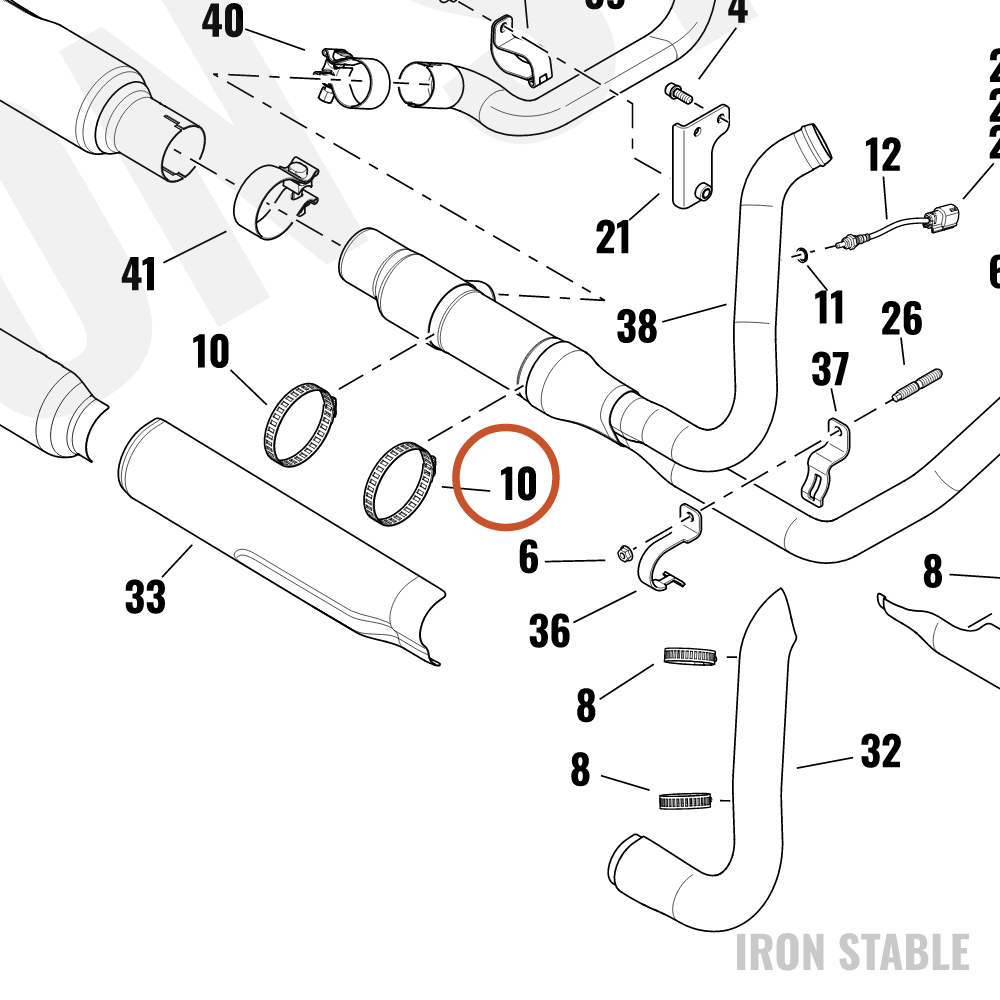 Harley-Davidson Clamp, Hose, X