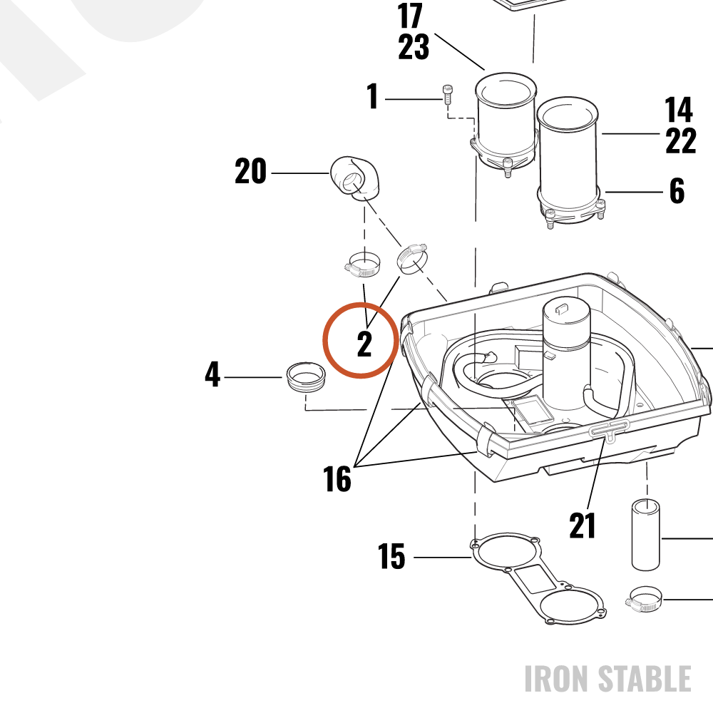 Harley-Davidson Clamp, Wormdrv, #10