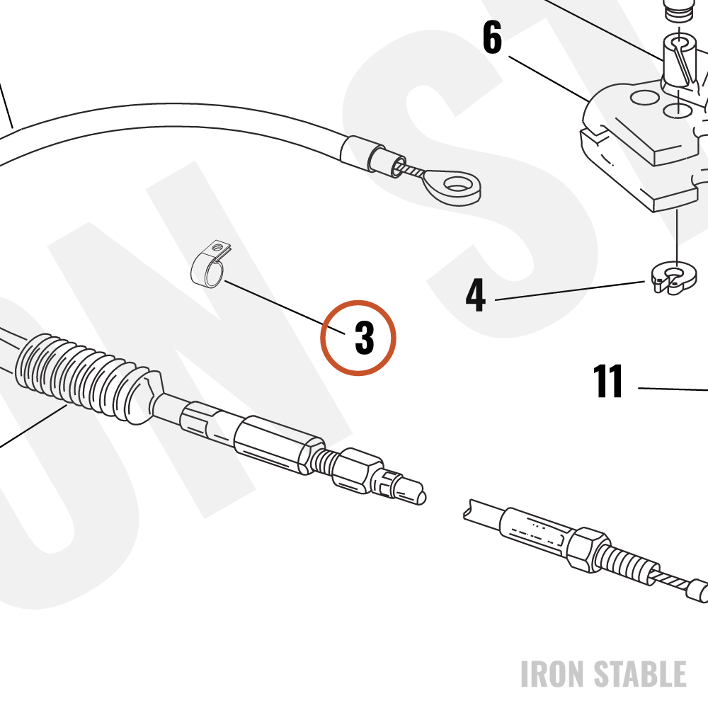 Harley-Davidson Clamp, Hose, Lock
