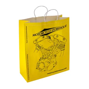 MCS Motorcycle storehouse, logo carrier bag paper