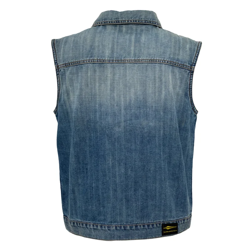 MCS Denim vest stonewashed blue - 300072