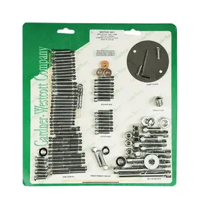 Gardner-Westcott Motor screw sets, chrome allen