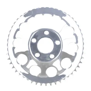 MCS Rear sprocket, chrome. 51t
