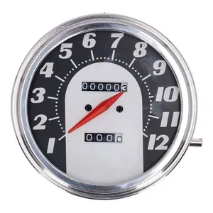 MCS FL speedometer, ''62-67 electra face'', black/silver. 2:1 mph