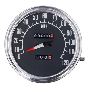 MCS FL speedometer, ''74-84 face'', black. 1:1 mph