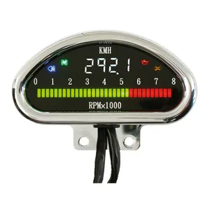 MCS Electronic cnc aluminum speedometer (kmh) chrome