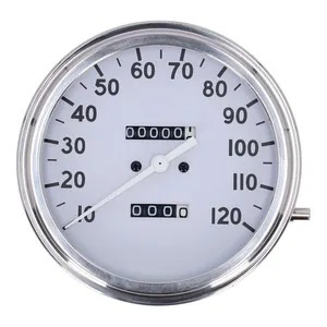 MCS FL speedometer, ''36-40 face'', white. 2:1 mph