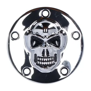 MCS Skull point cover 5-hole. Chrome